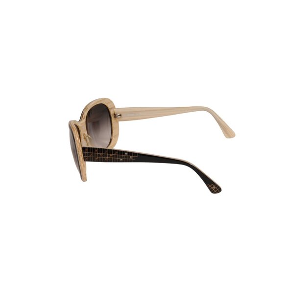 Judith Leiber Womens JL1036B Sunglasses Black Beige Butterfly Glasses y2k Round main image 8